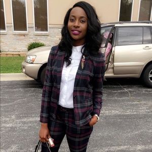 Express Suit Set Plaid